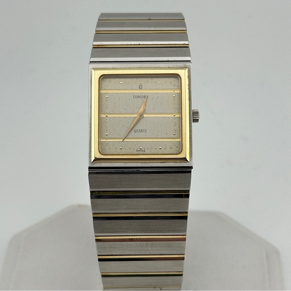 Vintage Concord Mariner SG 18k Gold & Stainless Steel Men’s Quartz Watch c.1980s - Picture 5 of 12